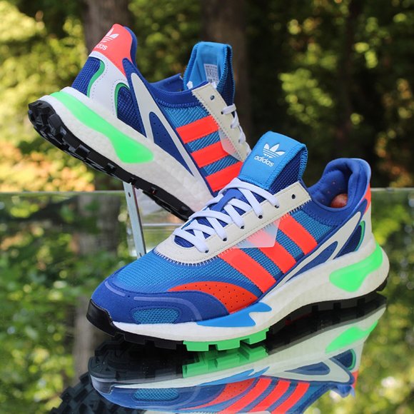 Adidas Retropy P9 Blue Solar Red Size 9 - Picture 3 of 12